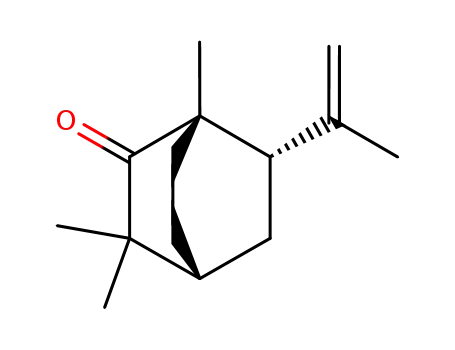 Molecular Structure of 132060-03-8 (Bicyclo[2.2.2]octanone, 1,3,3-trimethyl-6-(1-methylethenyl)-,
(1S,4R,6S)-)
