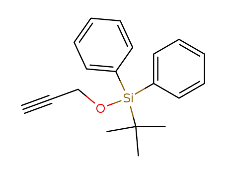 Molecular Structure of 88159-06-2 (Silane, (1,1-dimethylethyl)diphenyl(2-propynyloxy)-)