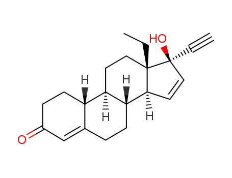 60282-87-3,Gestodene,Gestinol;13-Ethyl-17-hydroxy-18,19-dinor-17alpha-pregna-4,15-dien-20-yn-3-one;SHB 331;18,19-Dinorpregna-4,15-dien-20-yn-3-one,13-ethyl-17-hydroxy-, (17a)-;7-alpha-Ethinyl-13-ethyl-17-beta-hydroxy-4,15-gonadien-3-one ; Gestodeno;
