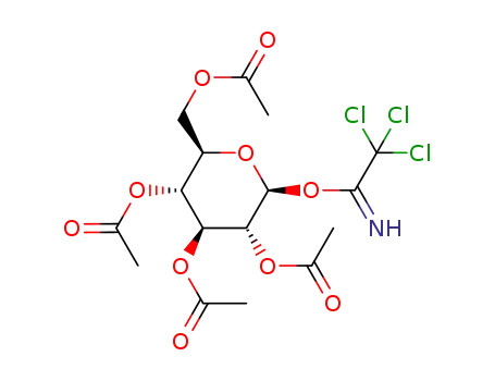 Molecular Structure of 92052-29-4 (2,3,4,6-Tetra-O-acetyl-beta-D-glucopyranosyl 2,2,2-Trichloroacetimidate)
