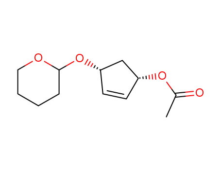 (1S,4R)-(-)-4-(2'R*-tetrahydropyranyloxy)-2-cyclopentenyl acetate