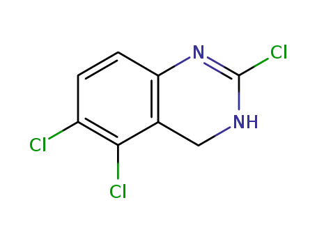 Molecular Structure of 78052-12-7 (Quinazoline, 2,5,6-trichloro-1,4-dihydro-)
