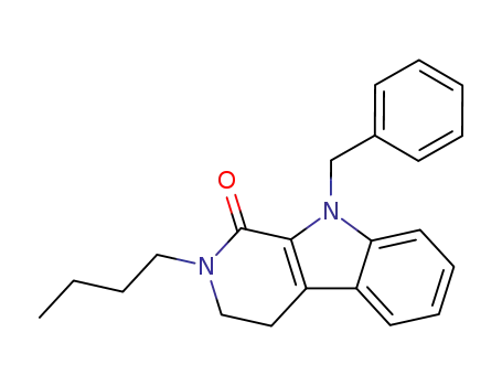 9-Benzyl-2-butyl-2,3,4,9-tetrahydro-β-carbolin-1-one