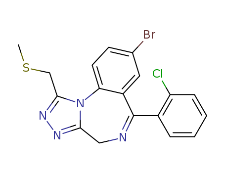 87245-49-6,8-bromo-6-(2-chlorophenyl)-1-[(methylsulfanyl)methyl]-4H-[1,2,4]triazolo[4,3-a][1,4]benzodiazepine,