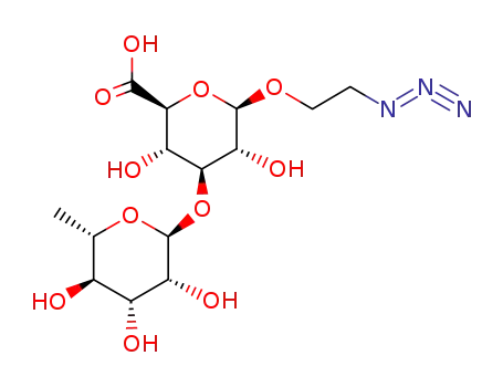 2-azidoethyl 3-O-(α-L-rhamnopyranosyl)-β-D-glucopyranosiduronic acid