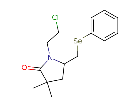 1-(2-Chloro-ethyl)-3,3-dimethyl-5-phenylselanylmethyl-pyrrolidin-2-one