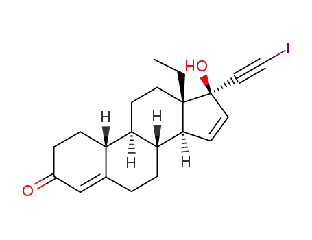 17β-Hydroxy-17α-iodethinyl-18-methyl-4,15-oestradien-3-on