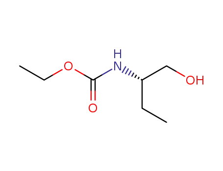 Molecular Structure of 110418-29-6 (Carbamic acid, [(1S)-1-(hydroxymethyl)propyl]-, ethyl ester)
