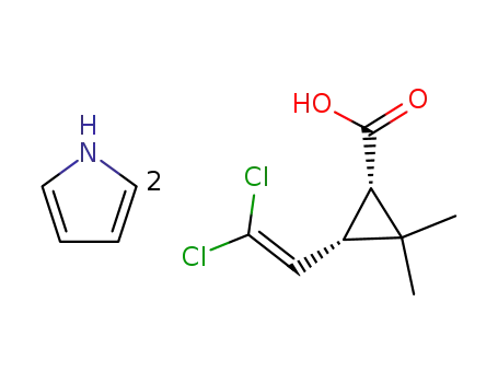 (1S,3S)-3-(2,2-Dichloro-vinyl)-2,2-dimethyl-cyclopropanecarboxylic acid; compound with 1H-pyrrole