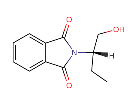 Molecular Structure of 83053-82-1 (1H-Isoindole-1,3(2H)-dione, 2-[(1S)-1-(hydroxymethyl)propyl]-)