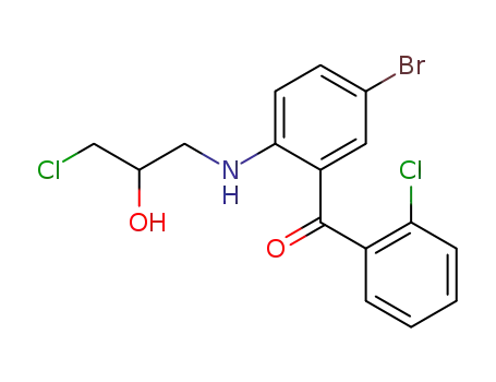 2-(3-chloro-2-hydroxy-propylamino)-5-bromo-2'-chloro-benzophenone
