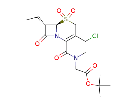 [((6R,7S)-3-Chloromethyl-7-ethyl-5,5,8-trioxo-5λ6-thia-1-aza-bicyclo[4.2.0]oct-2-ene-2-carbonyl)-methyl-amino]-acetic acid tert-butyl ester