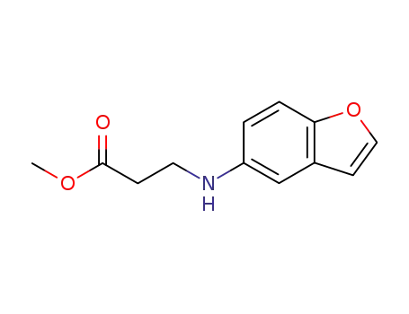 3-(Benzofuran-5-ylamino)-propionic acid methyl ester