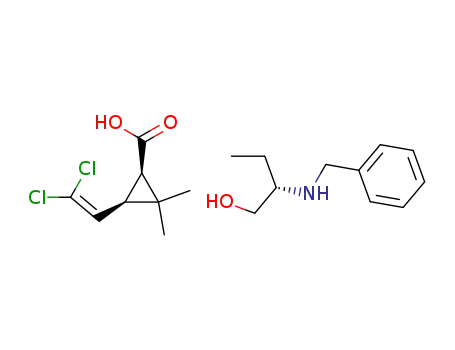 (1S)-cis-permethrinic acid (S)-2-benzylaminobutanol salt
