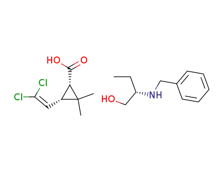 (1R)-cis-permethrinic acid (S)-2-benzylaminobutanol salt