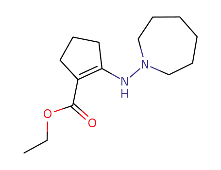 (hexahydro-1H-azepinyl-1 amino)-2 ethoxycarbonyl-1 cyclopentene