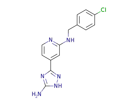 3-amino-5-<2-<(p-chlorobenzyl)amino>-4-pyridyl>-1,2,4-triazole