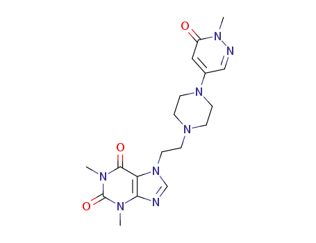 2-methyl-5-<4-<2-(7-theophyllin)-ethyl>-1-piperazinyl>-3(2H)-pyridazinone