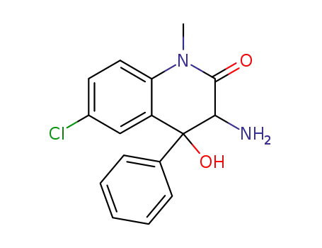 3-amino-6-chloro-1,2,3,4-tetrahydro-4-hydroxy-1-methyl-2-oxo-4-phenylquinoline