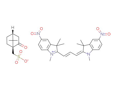 1,3,3,1',3',3'-Hexamethyl-5,5'-dinitroindocarbocyanine dl-10-camphorsulfonate