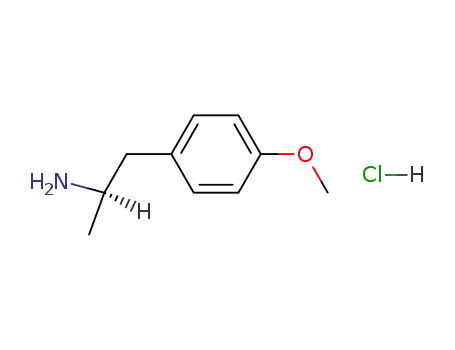 Molecular Structure of 50505-80-1 (1-(4-methoxyphenyl)propan-2-amine hydrochloride)
