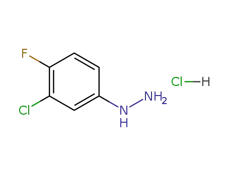 (3-chloro-4-fluorophenyl)hydrazine hydrochloride