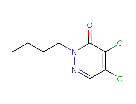 Molecular Structure of 51659-49-5 (3(2H)-Pyridazinone, 2-butyl-4,5-dichloro-)