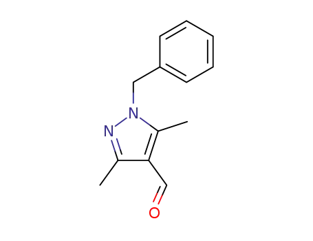 Molecular Structure of 2644-94-2 (1-BENZYL-3,5-DIMETHYL-1H-PYRAZOLE-4-CARBALDEHYDE)