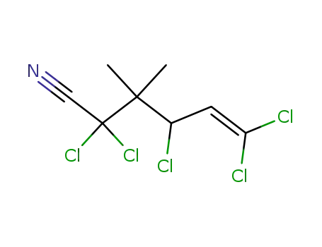 2,2,4,6,6-pentachloro-3,3-dimethylhex-5-enoic acid nitrile