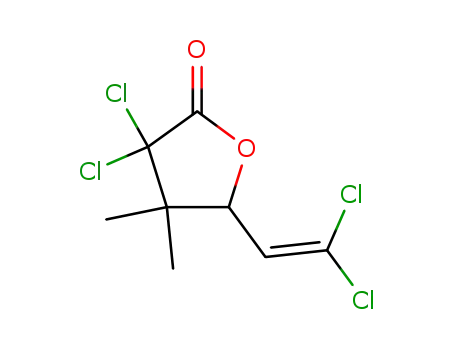 3,3-Dichloro-5-(2,2-dichloro-vinyl)-4,4-dimethyl-dihydro-furan-2-one