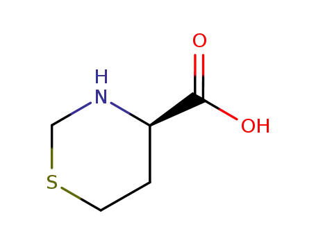 Molecular Structure of 147331-82-6 (2H-1,3-Thiazine-4-carboxylicacid,tetrahydro-,(R)-(9CI))
