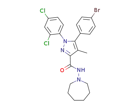 5-(4-bromo-phenyl)-1-(2,4-dichloro-phenyl)-4-methyl-1H-pyrazole-3-carboxylic acid azepan-1-ylamide