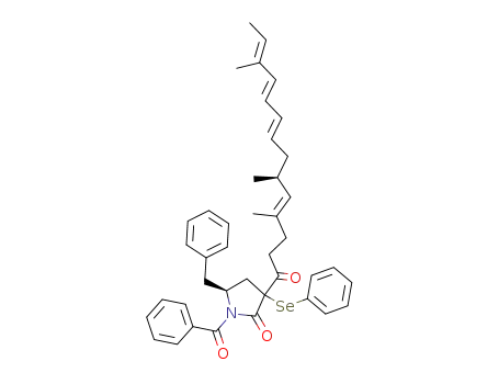 (5R)-1-Benzoyl-5-benzyl-3-phenylseleno-3-[(4E,6S,8E,10E,12E)-4,6,12-trimethyl-1-oxotetradecatetra-4,8,10,12-enyl]pyrrolidin-2-one
