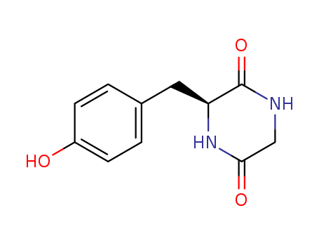 3-[(4-hydroxyphenyl)methyl]piperazine-2,5-dione(5845-66-9)