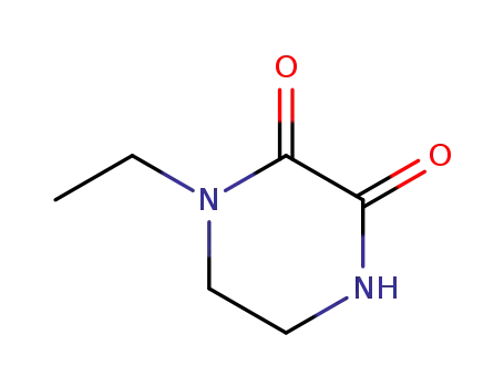 Molecular Structure of 59702-31-7 (N-Ethyl-2,3-dioxopiperazine)
