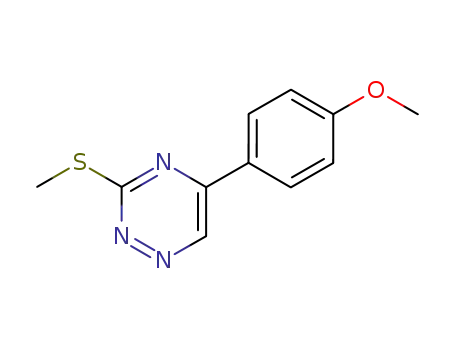5-(p-methoxyphenyl)-3-methylsulfanyl-1,2,4-triazine