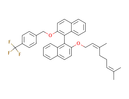 2'-((Z)-3,7-Dimethyl-octa-2,6-dienyloxy)-2-(4-trifluoromethyl-benzyloxy)-[1,1']binaphthalenyl