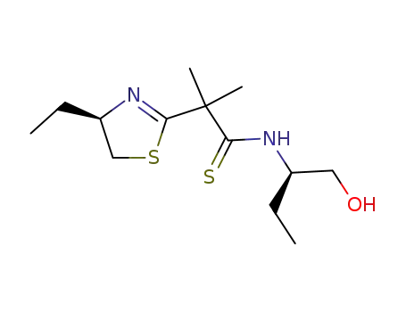 (R,R)-4-ethyl-2-{1-[N-(1-(hydroxymethyl)propyl)thiocarbamoyl]-1-methylethyl}-2-thiazoline