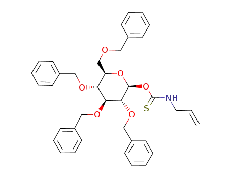 2,3,4,6-tetra-O-benzyl-1-O-(N-allylthiocarbamoyl)-β-D-glucopyranose
