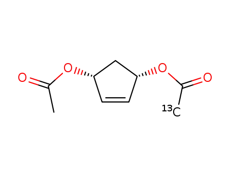 (1S,4R)-cis-1-(2-13C-acetoxy)-4-acetoxycyclopent-2-ene