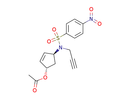 Acetic acid (1S,4S)-4-[(4-nitro-benzenesulfonyl)-prop-2-ynyl-amino]-cyclopent-2-enyl ester