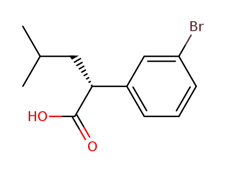 (2R)-2-(3-bromophenyl)-4-methylpentanoic acid