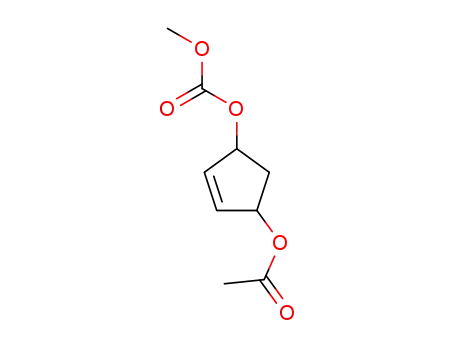 Acetic acid (1R,4S)-4-methoxycarbonyloxy-cyclopent-2-enyl ester