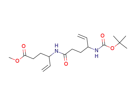 4-(4-tert-butoxycarbonylamino-hex-5-enoylamino)-hex-5-enoic acid methyl ester