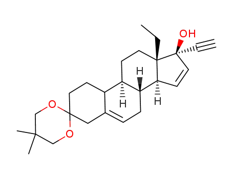 3,3-(2',2'-dimethyl-1',3'-propylenedioxy)-17α-ethnyl-17β-hydroxy-18-methyl-5,15-estradiene
