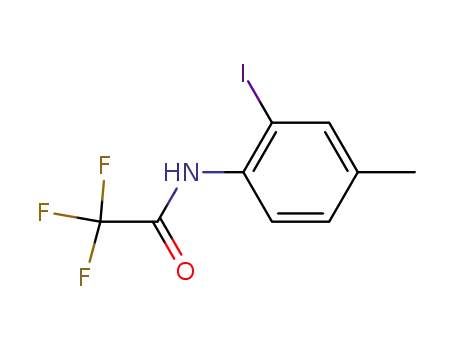 Molecular Structure of 784183-53-5 (Acetamide, 2,2,2-trifluoro-N-(2-iodo-4-methylphenyl)-)