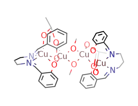 {copper(II)-(N,N'-disalicylidene-1,3-propanediamine-μ-O,O')-(μ-CH3COO)Cu(μ-CH3O)2-Cu(μ-CH3COO)(N,N'-disalicylidene-1,3-propanediamine-μ-O,O')Cu}