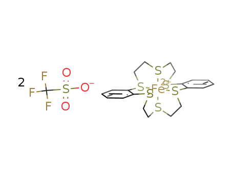 (2,3,11,12-dibenzo-1,4,7,10,13,16-hexathiacyclooctadeca-2,11-diene)Fe(trifluoromethanesulfonate)2