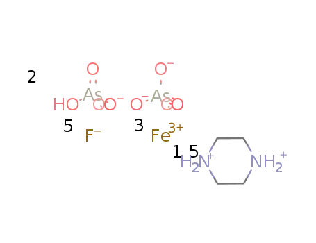 [piperazinium]1.5[Fe3(HAsO4)2(AsO4)F5]