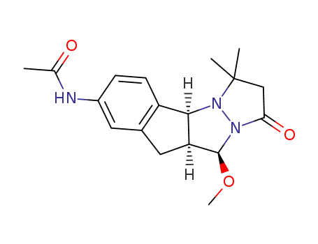 N-(10-methoxy-3,3-dimethyl-1-oxo-2,3,4a,9,9a,10-hexahydro-1H-indeno[1,2-c]pyrazolo[1,2-a]pyrazol-7-yl)acetamide